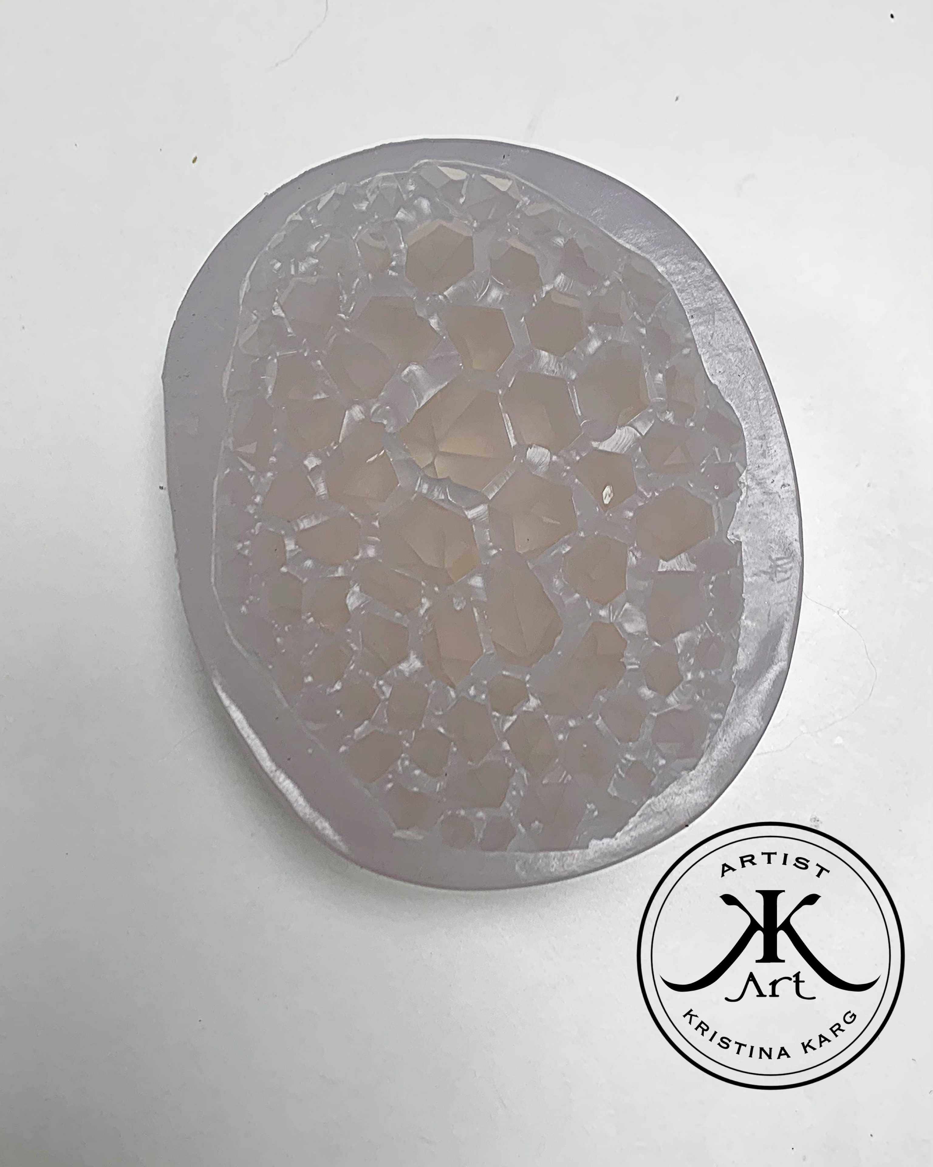 #2 Crystall Cluster Silicone Mold Oval Shape