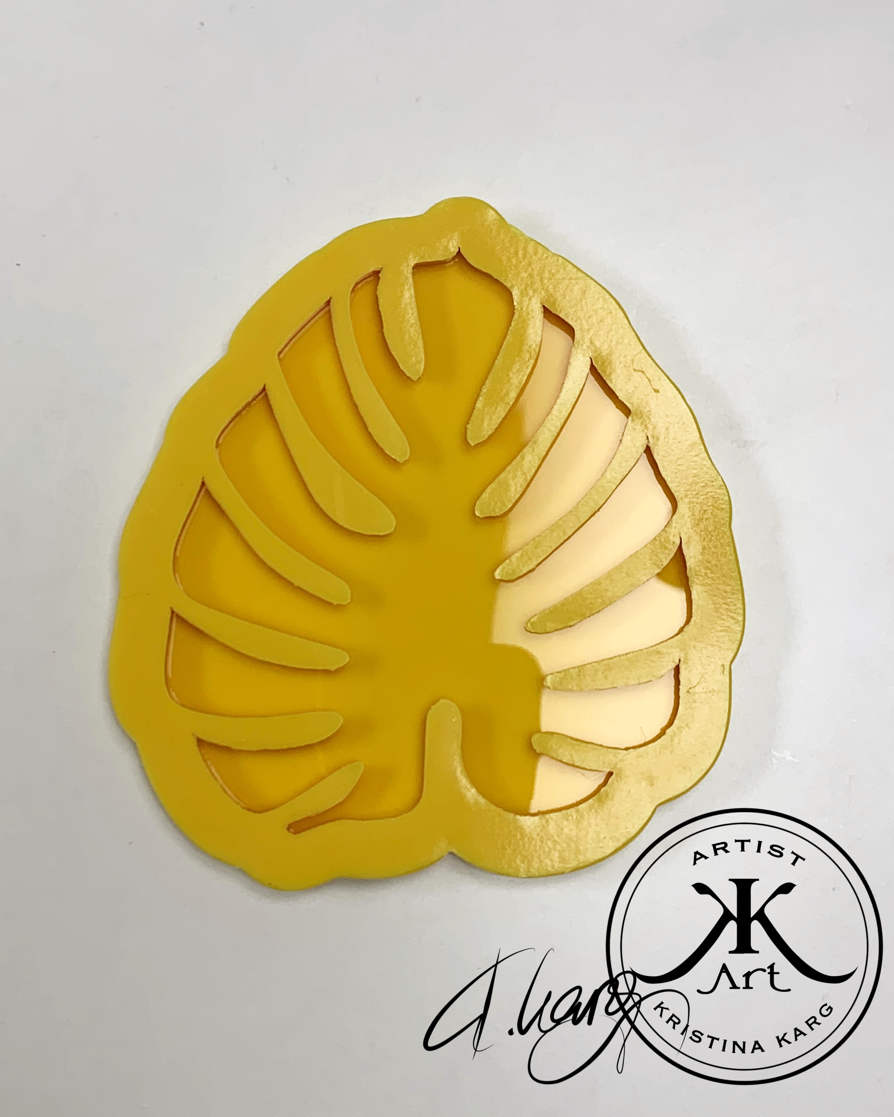 Monstera Casting Mold for Coasters