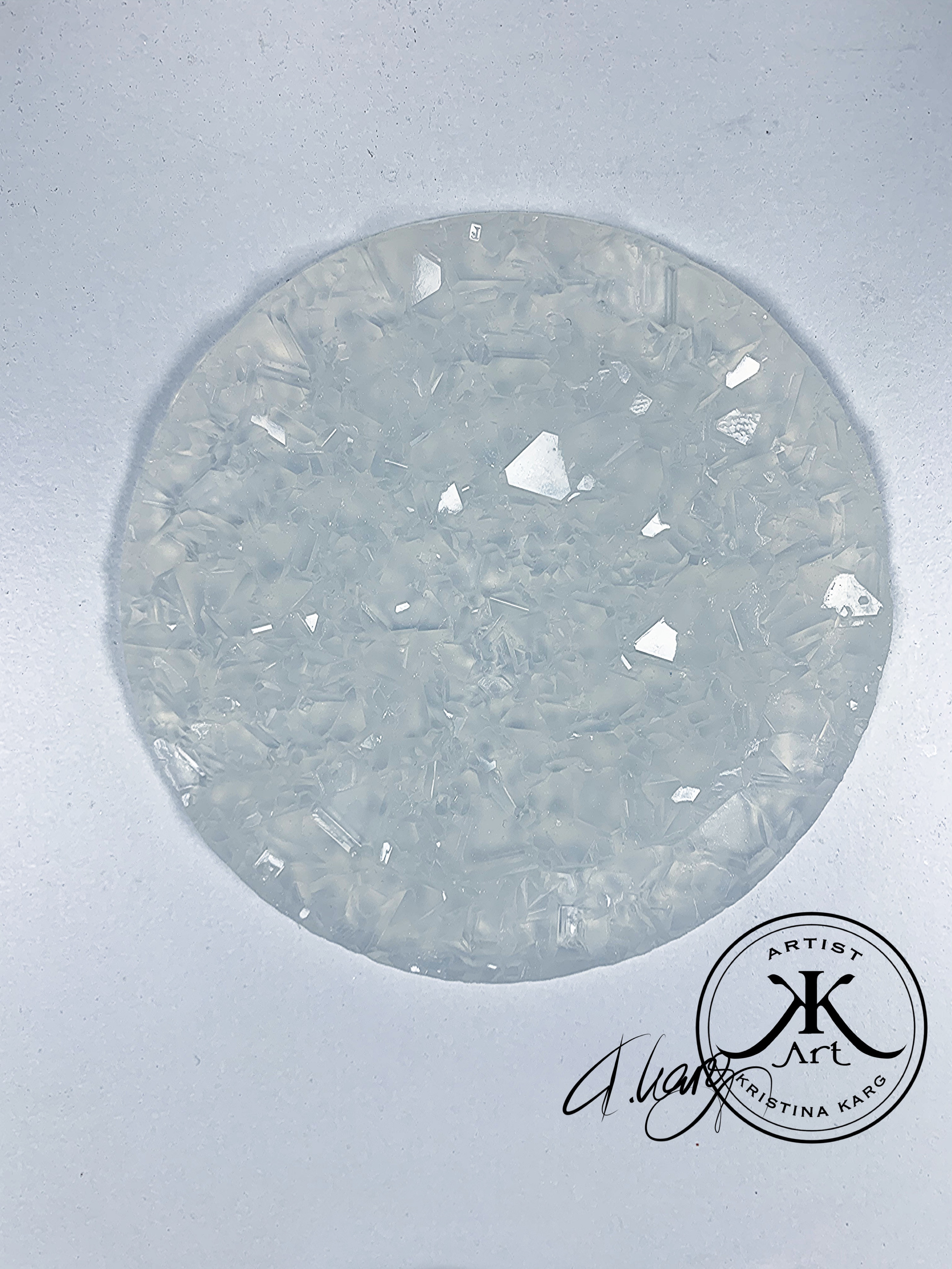 4.5 inch ( 11.5cm) Silicone Crystal Mold for Coasters 