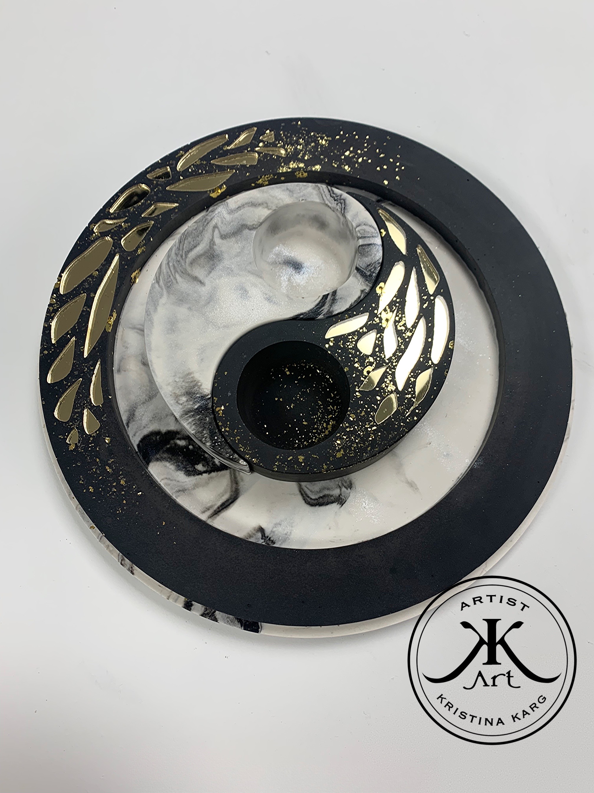 Yin Yang tealight mold