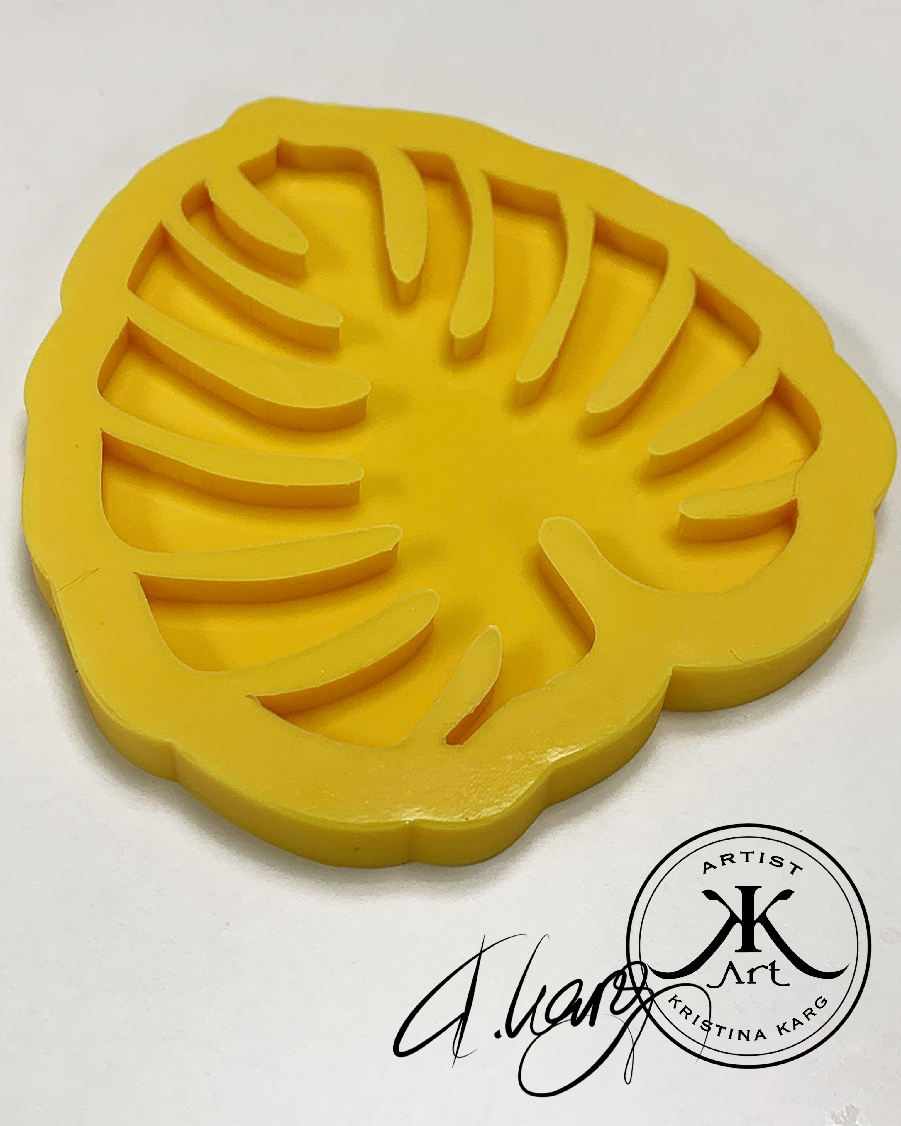 Monstera Casting Mold for Coasters