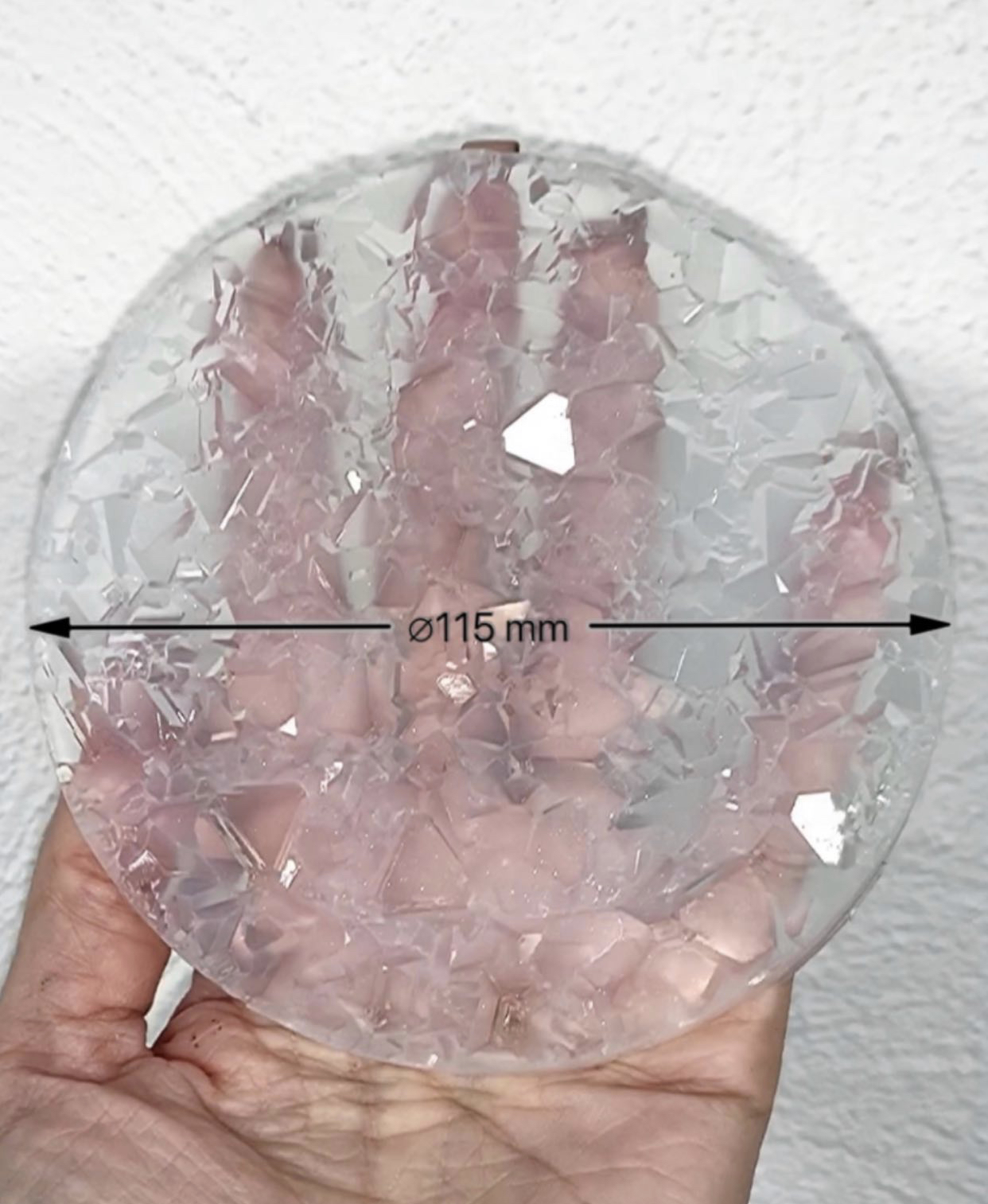 11,5 cm Crystal Silikon Mold für Untersetzer 